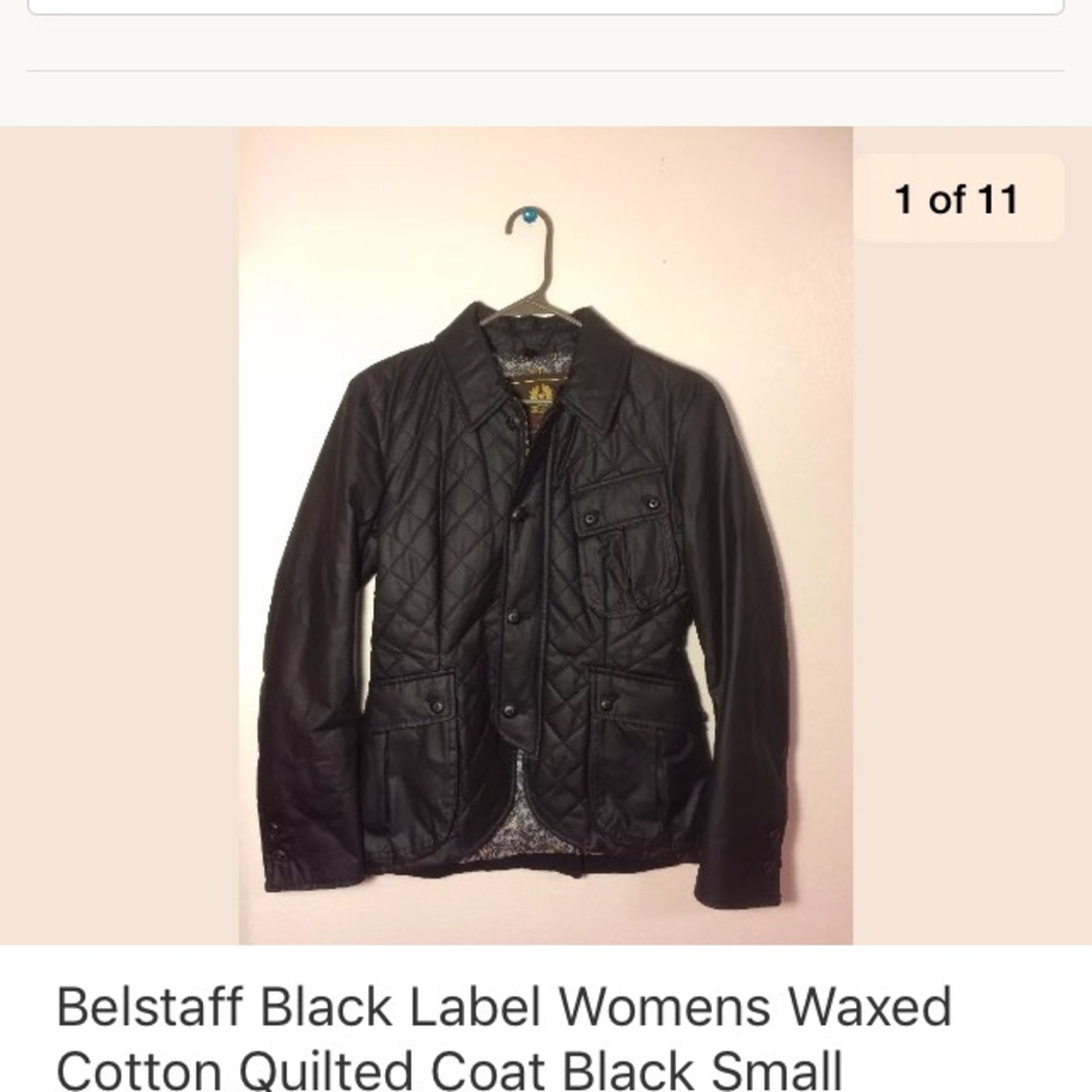 Belstaff Black Label waxed cotton coat